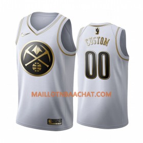 Maillot NBA Denver Nuggets Personnalisable Nike 2019-20 Blanc Golden Edition Swingman - Homme